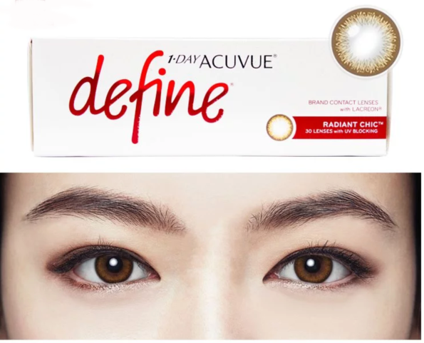 1 Day Acuvue Define Radiant Chic Look