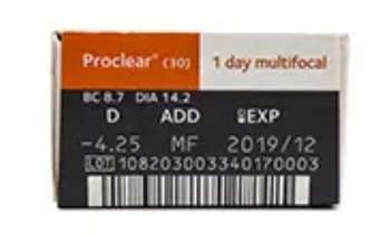 Proclear 1 Day Multifocal Side